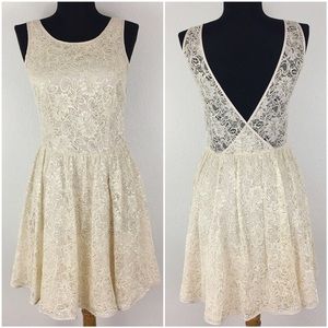 Jack by BB Dakota Open Back Lace Dress